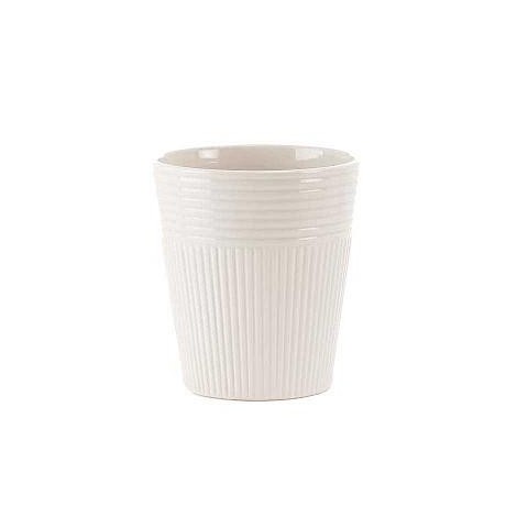 VASO BIANCO CERAMICA D.12.8 H.14.2